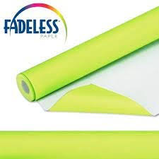 Fadeless Roll Lime Green 3.6m