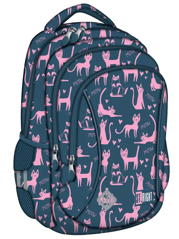 St Right 15in Lazy Cats Backpack