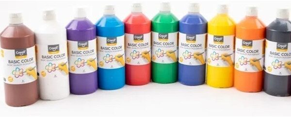 Creall Basic Color Poster Paint - Assortment 10 x 500ml