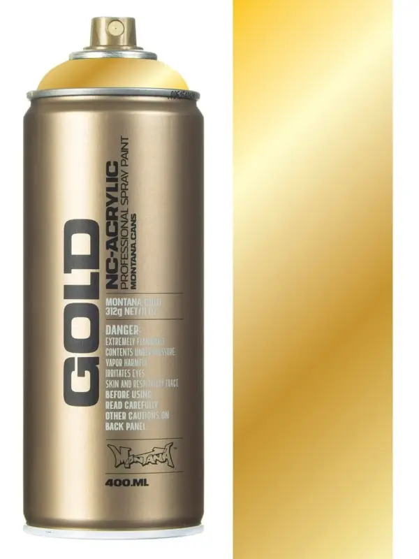 Montana Spray Paint- Chrome Gold (400ml)