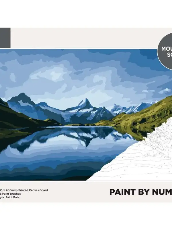 Reeves 12x16" Paint By Numbers- Mountain Scape