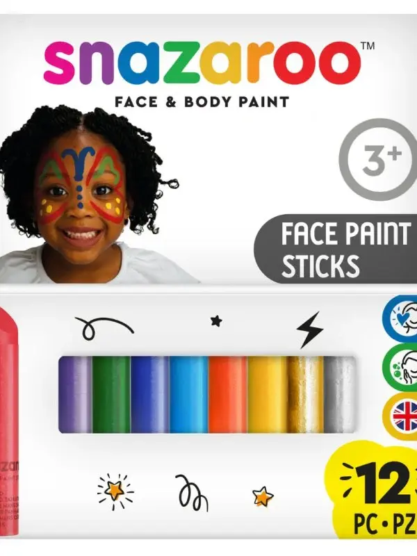 Snazaroo Face and Body Paint Sticks (12)