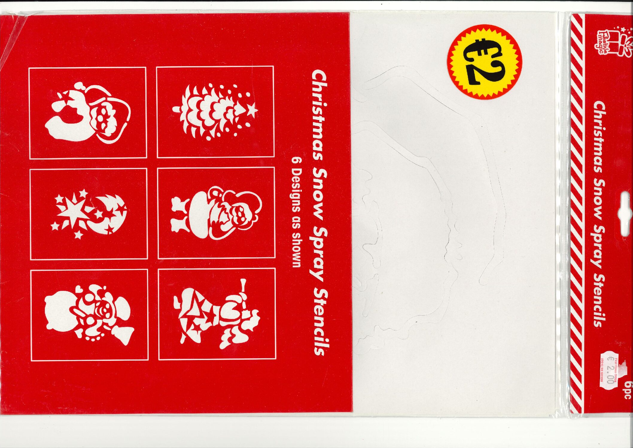 Snow Spray Window Stencils (6)