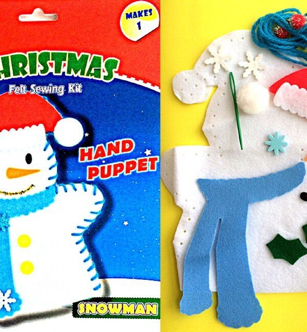 DIY Felt Snowman Puppet