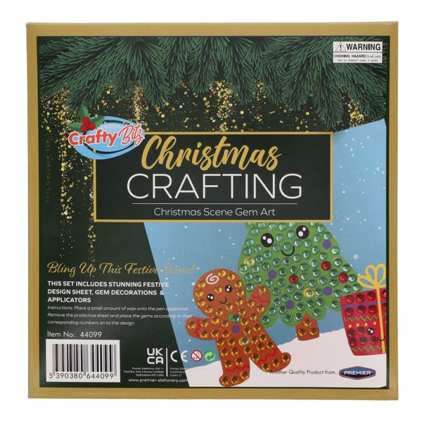 Crafty Bitz Gem Art Christmas Scene
