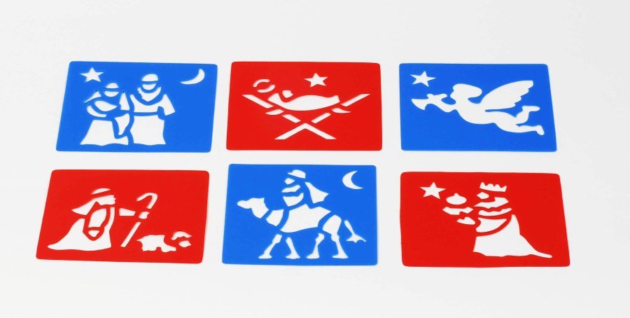Christmas Stencils 15cm- Nativity (6)