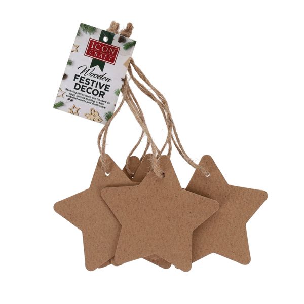 Icon Craft Wooden Star Decoration- (5)