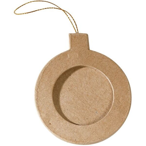 Round Hanging Bauble Frame Decoration 9.5cm