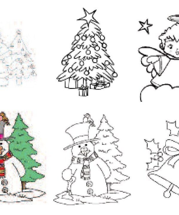 Pre-Designed Christmas Cards + Envelopes (10)