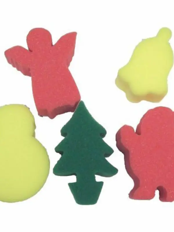 Christmas Sponges assorted (5)