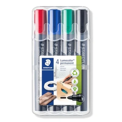 Staedtler Lumocolor Assorted Permanent Markers Bullet (4) 352 WP4