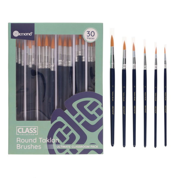 Ormond Class Collection Round Taklon Brushes (30)