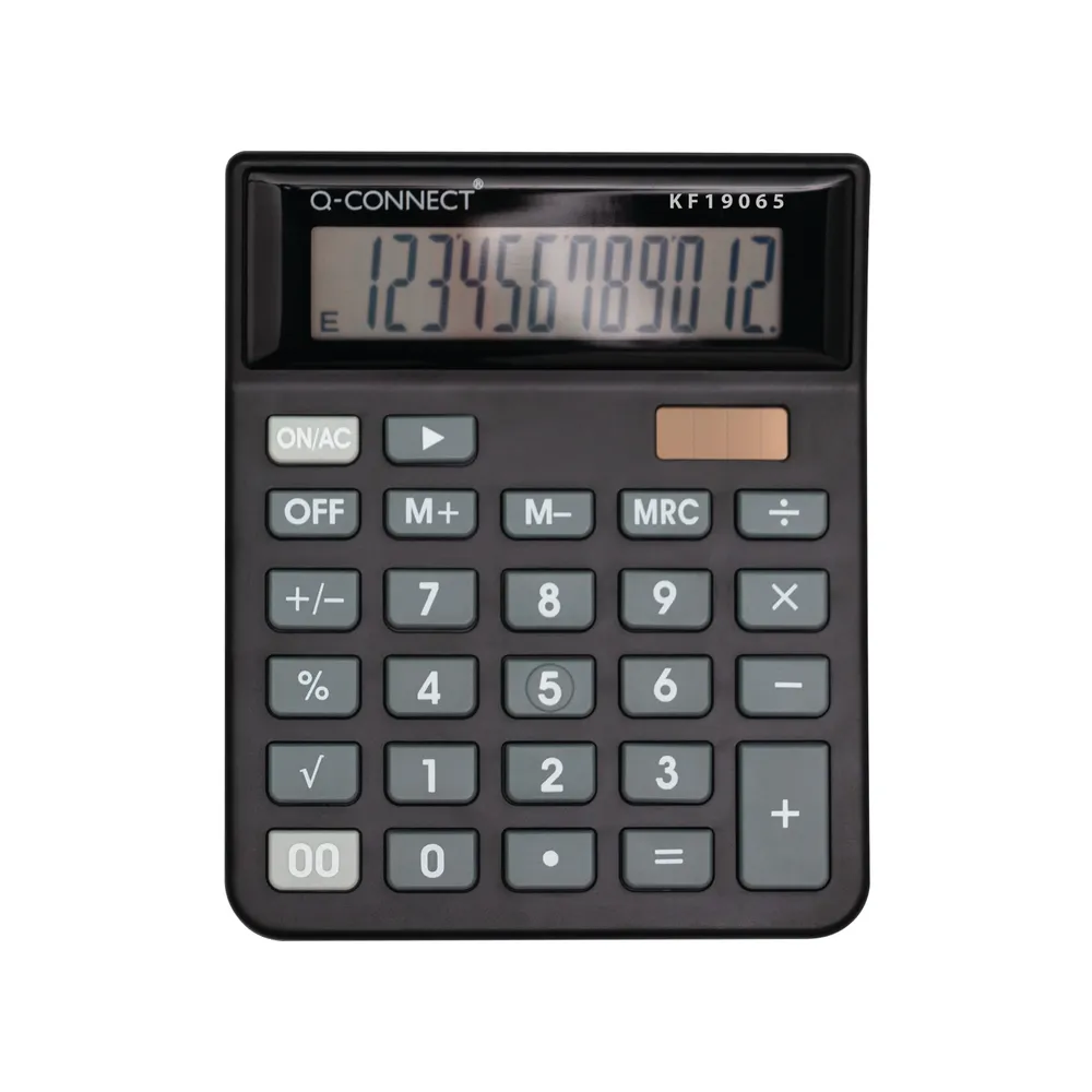 Q Connect 12 Digit Tabletop Calculator KF19065