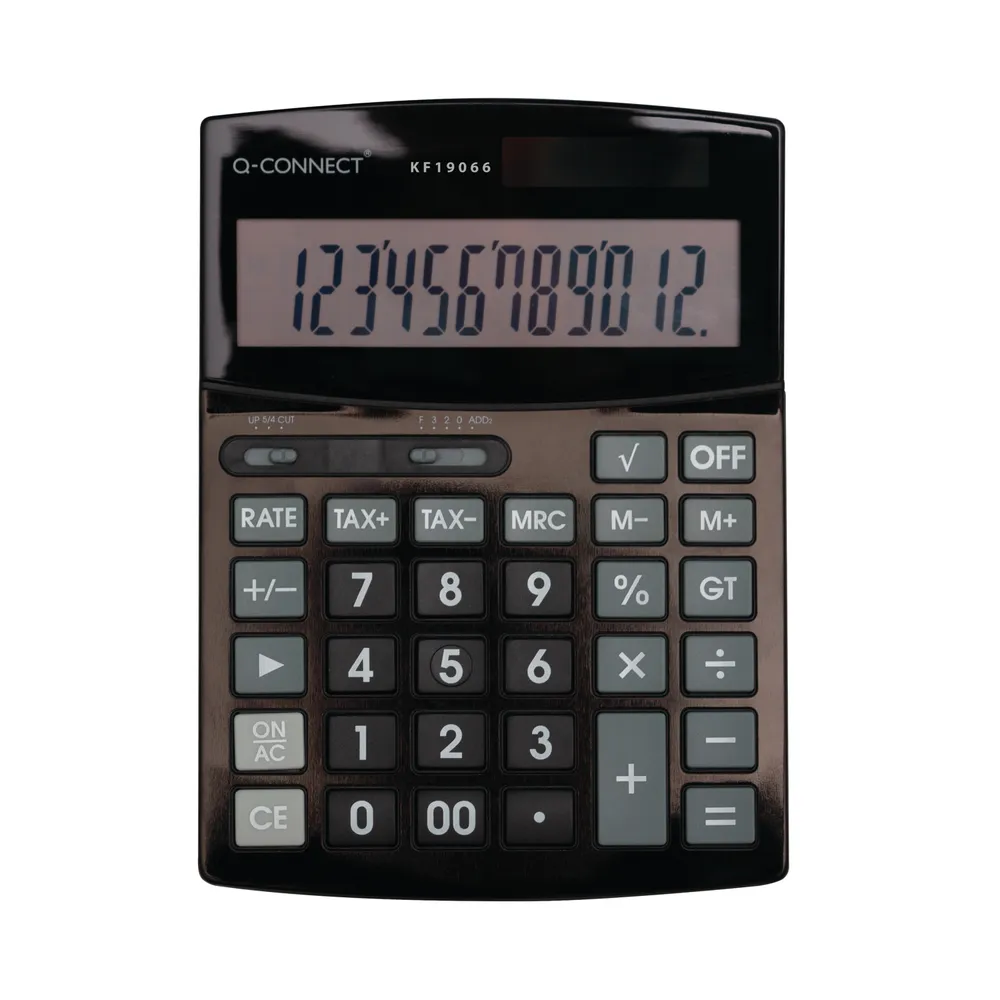 Q Connect 12 Digit Business Desktop Calculator KF19066