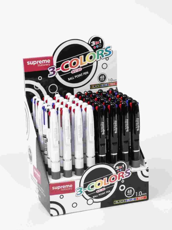 Supreme 3 Colour Retractable Ballpoint Pen