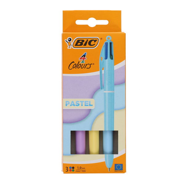 Bic 4 Colours Ballpens Pastel Barrel (3)