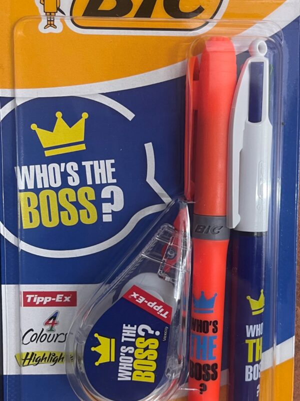 Bic Who's the Boss Stationery Set