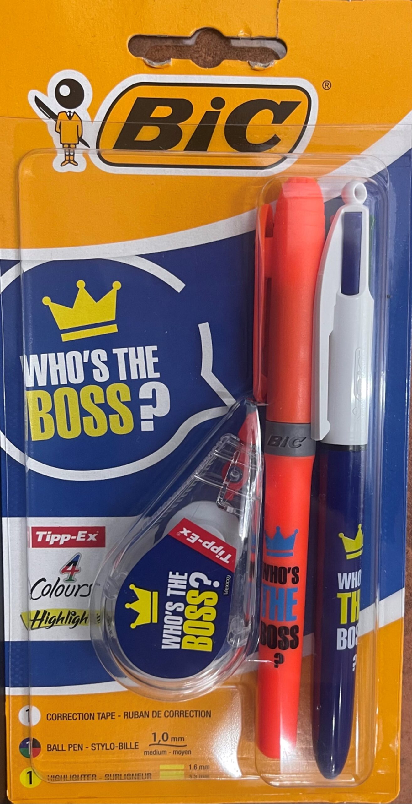 Bic Who's the Boss Stationery Set