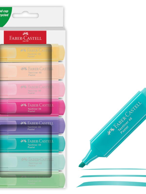 Faber Castell TL 46 Pastel Highlighters (6+2)