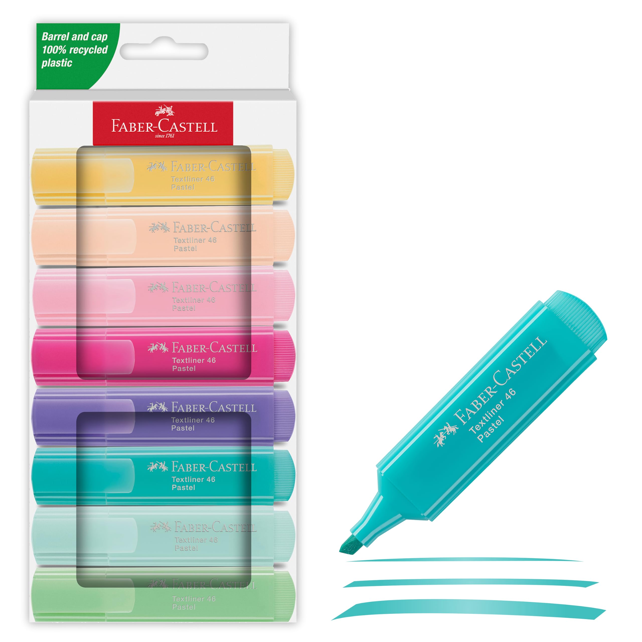 Faber Castell TL 46 Pastel Highlighters (6+2)