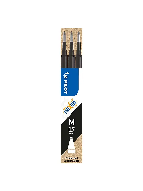 Pilot FriXion Rollerball Pen Refill Black (3)