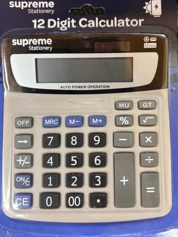 Supreme 12 Digit Desktop Calculator