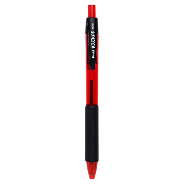 Pentel Kachiri Red Ballpoint Pen SINGLE