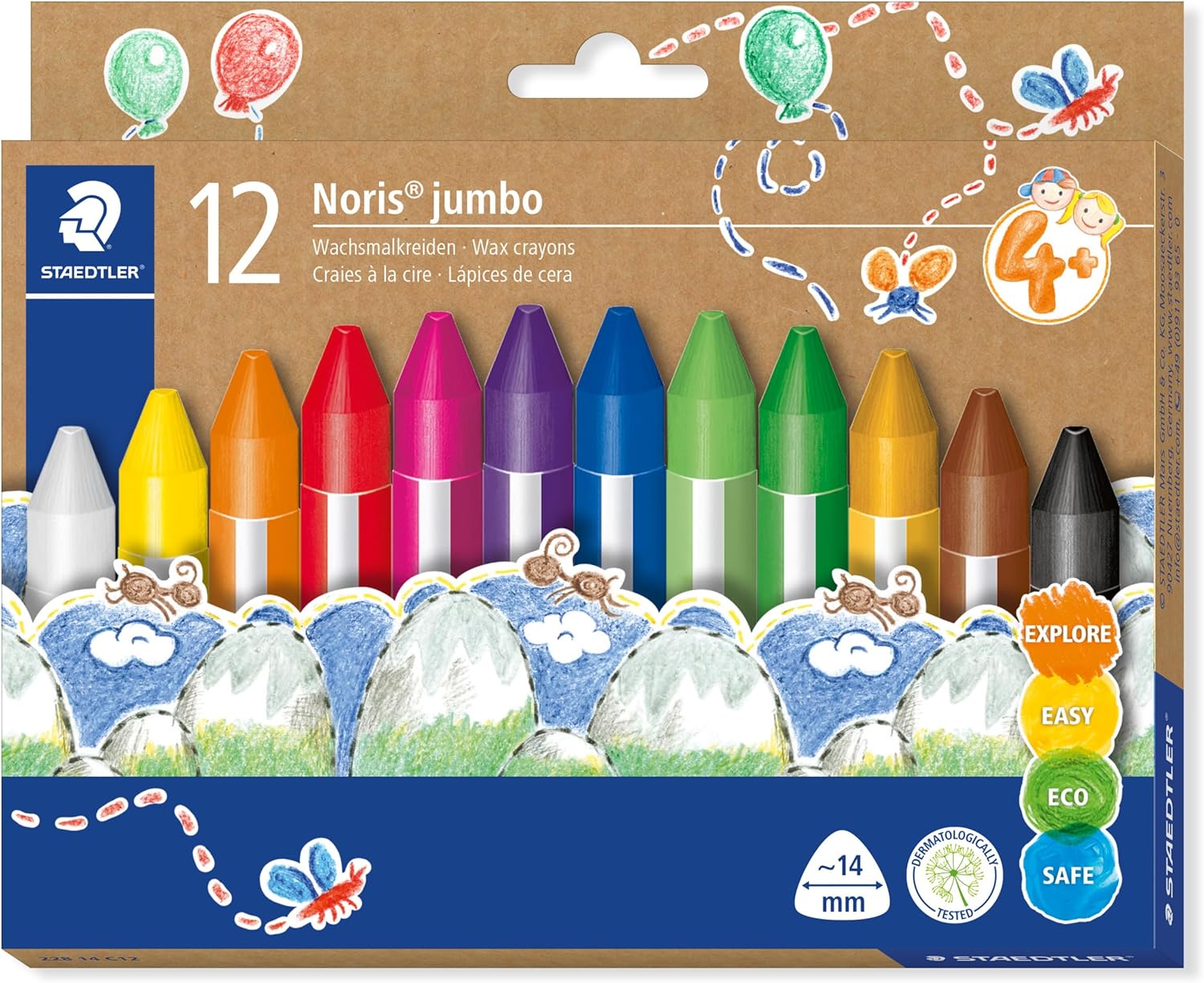 Staedtler Noris Jumbo Crayons (12)