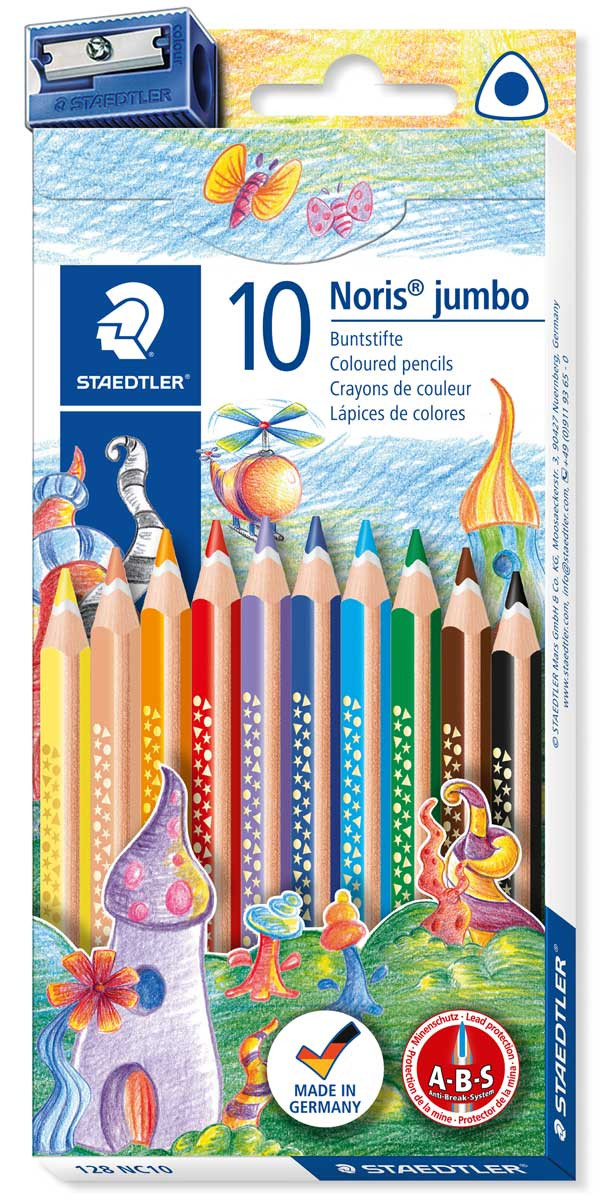 Staedtler Noris Jumbo Colouring Pencils (10)