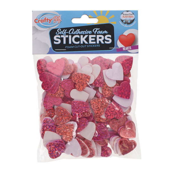 CB Squishy Foam Heart Stickers