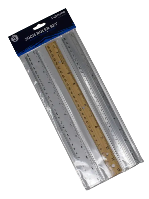 Supreme 30cm Ruler Set