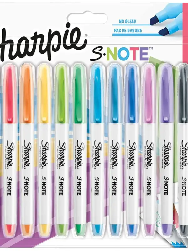 Sharpie S-Note Pastel Highlighters (12)