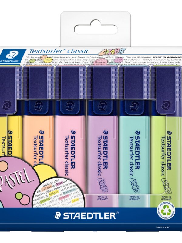 Staedtler Textsurfer Pastel Highlighters (6)