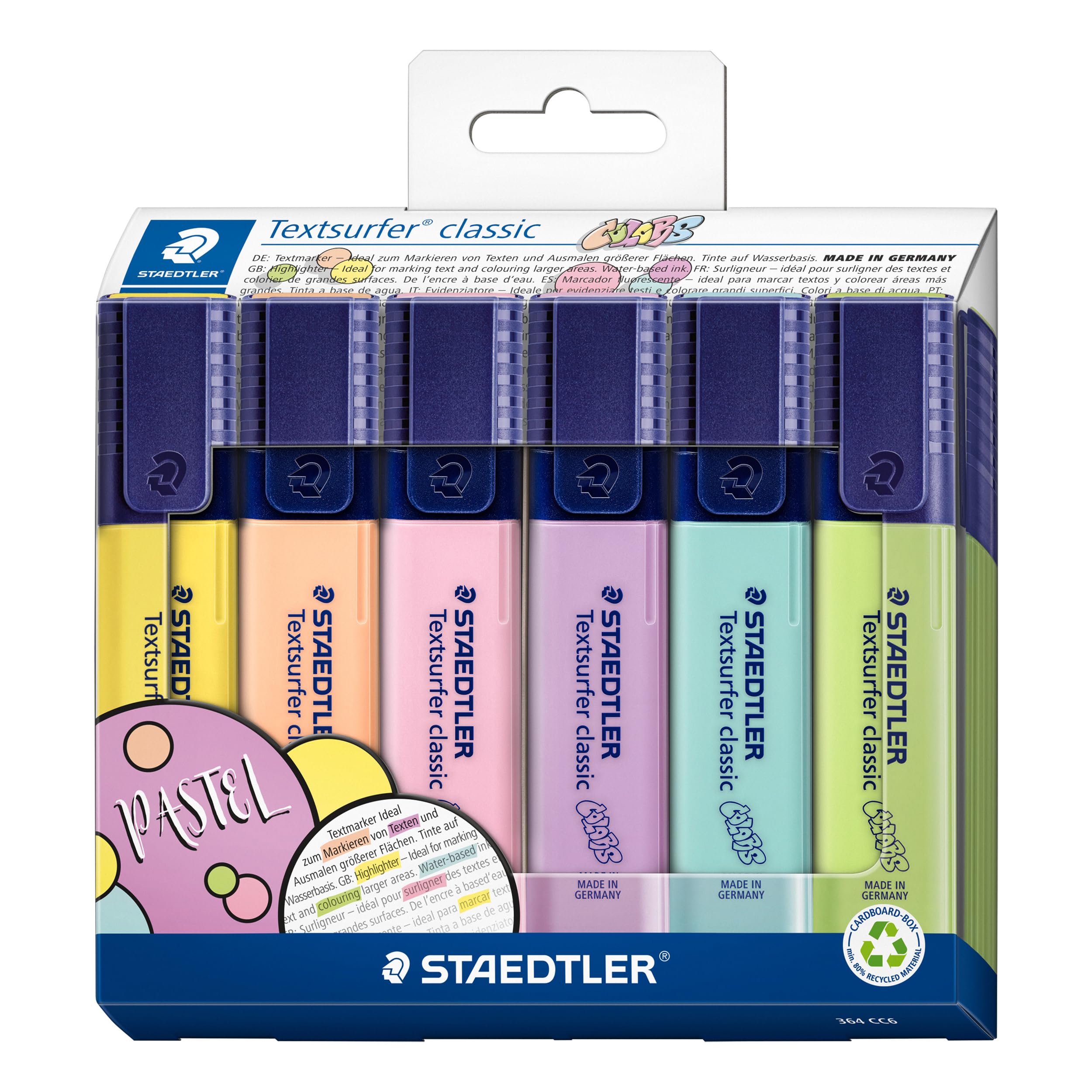 Staedtler Textsurfer Pastel Highlighters (6)