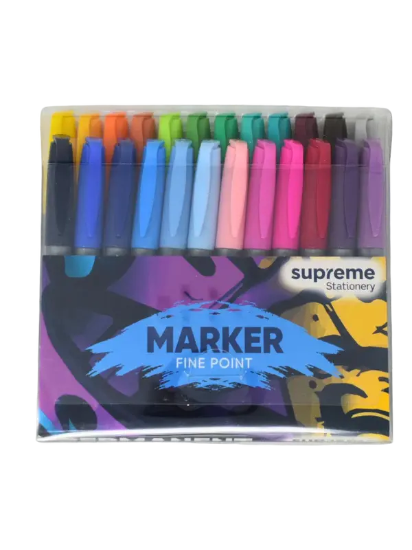 Supreme Permanent Markers Fine Point (24)