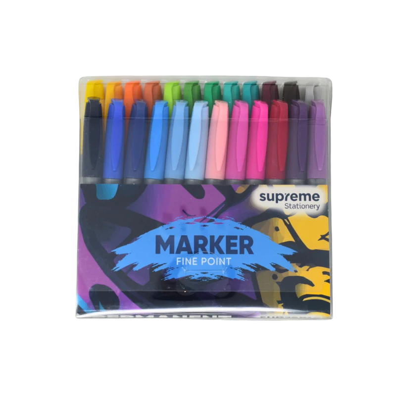 Supreme Permanent Markers Fine Point (24)