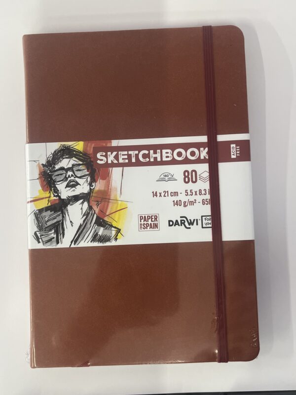 Darwi 14x21cm Sketchbook 140gsm- Rust Orange