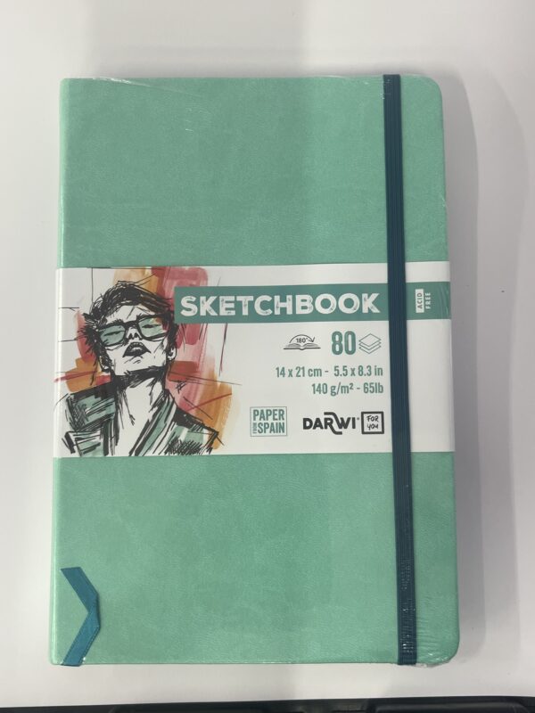Darwi 14x21cm Sketchbook 140gsm- Teal